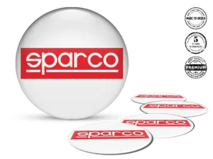 Sparco Style Bombé Emblèmes Racing Personnalisés